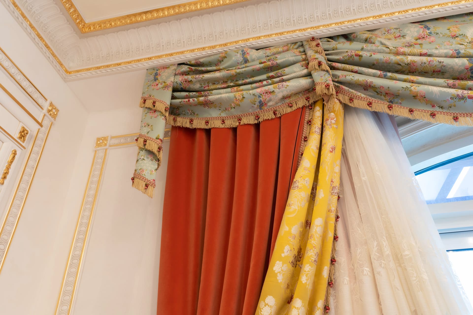 Custom drapery detail