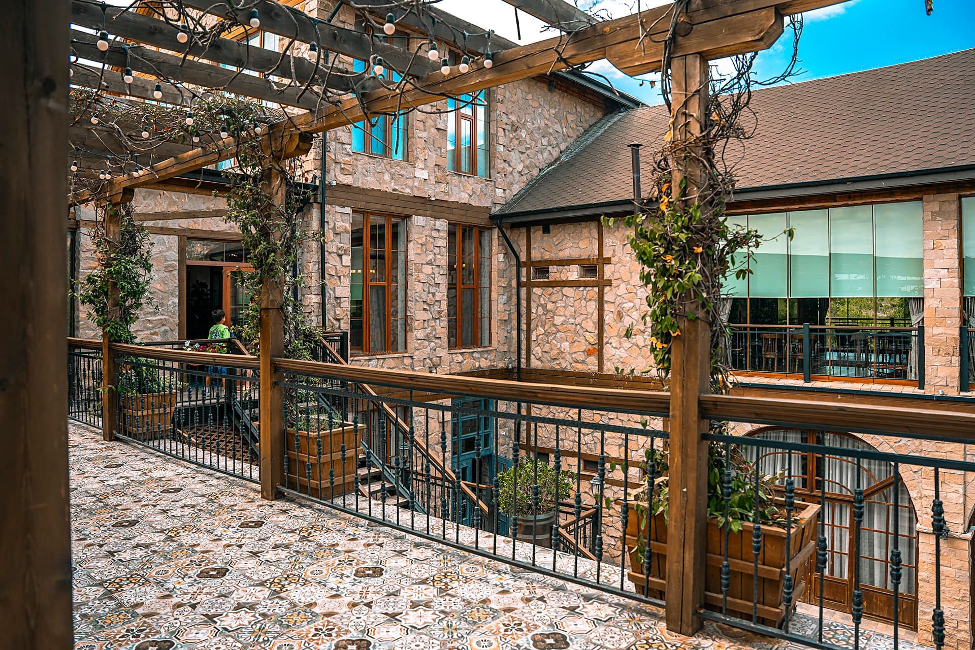 Outdoor patio courtyard
