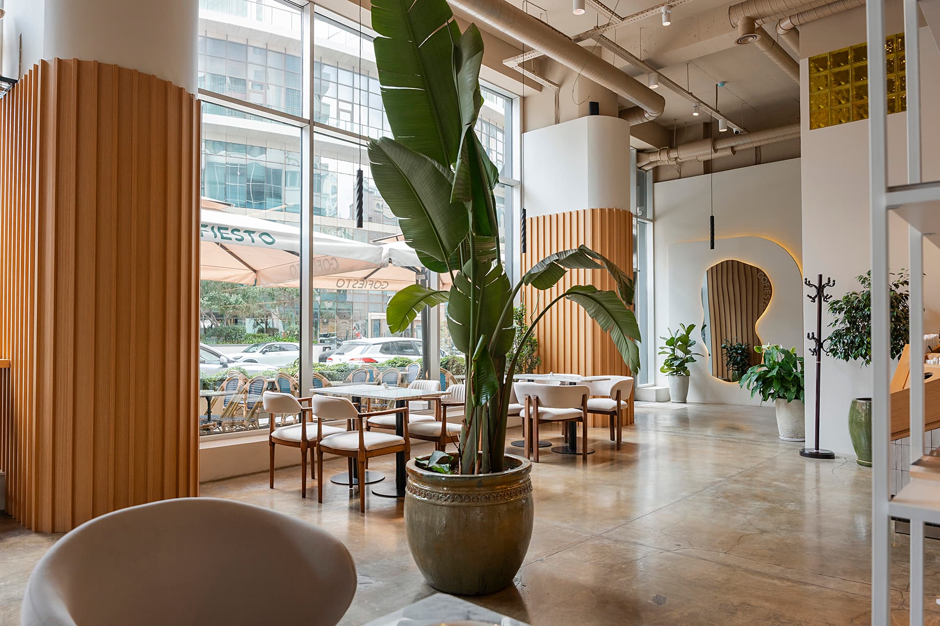 Modern cafe interior