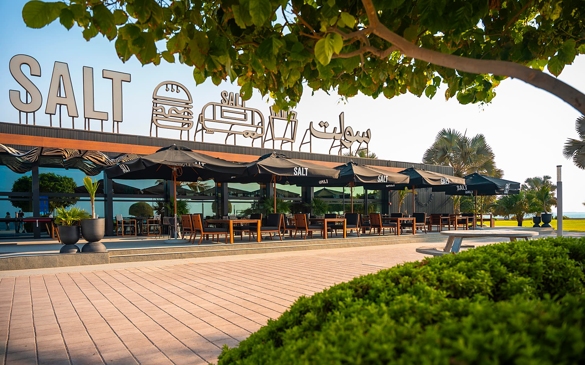 Salt restaurant outdoor terrace
