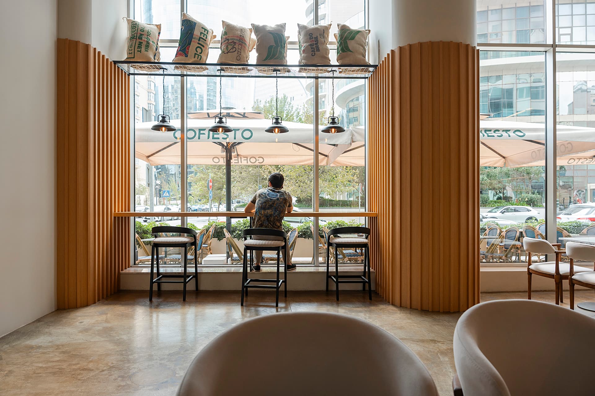 Office with window seating