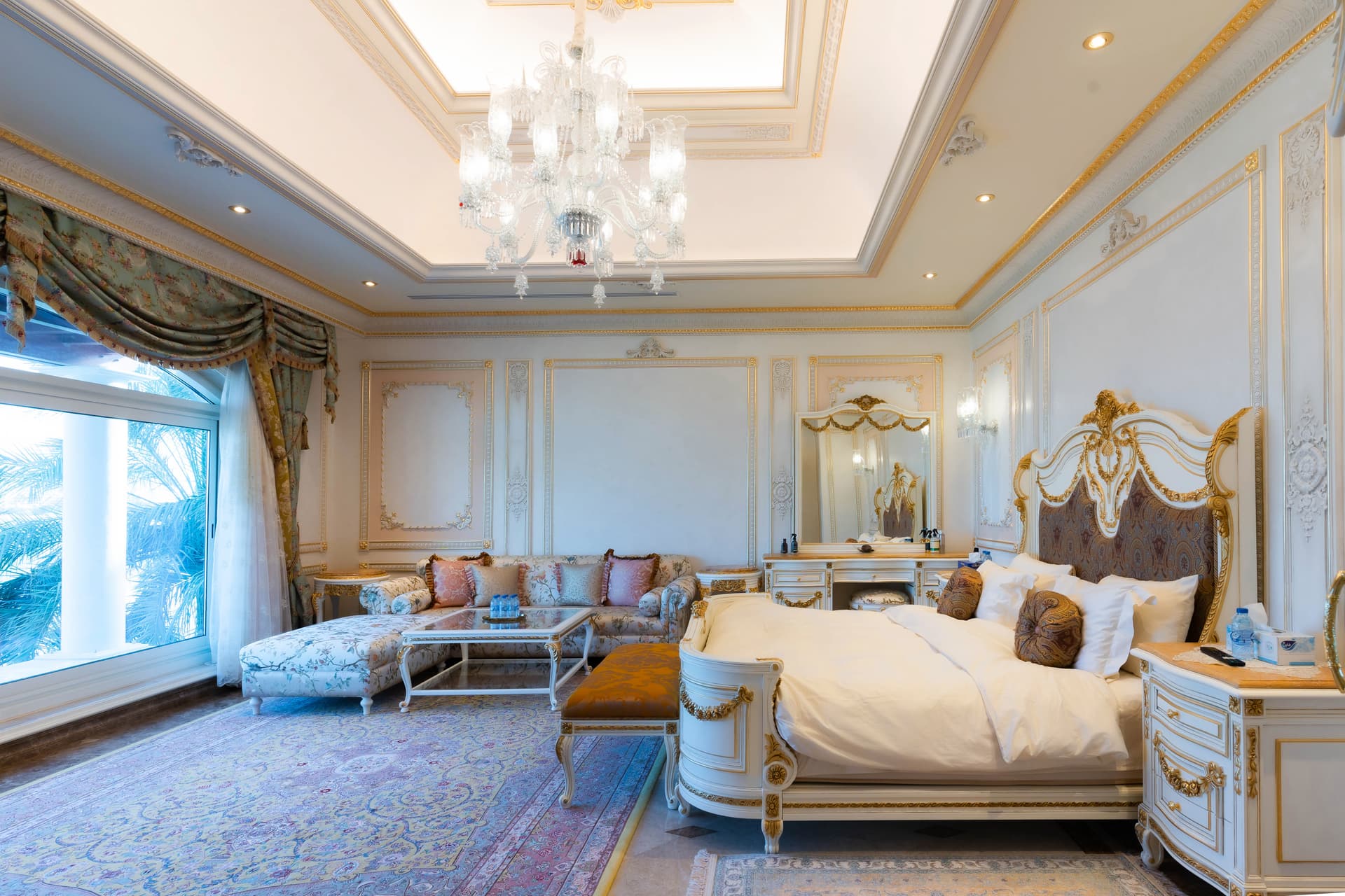 Luxury villa master bedroom